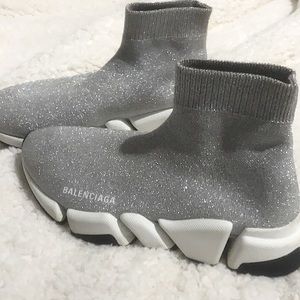 Metallic Silver Balenciaga Speed runners SOLD OUT everywhere